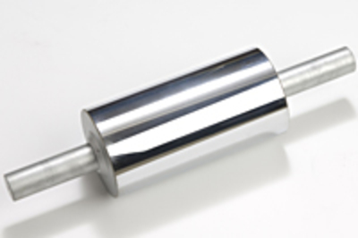 Aluminum roll with chrome plating
