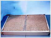 Demister for dust exhaust
