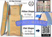 Air Bag Dunnage for Container (100% Recyclable)