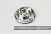 Scroll rotor (machined from aluminum)