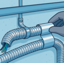 How to Install Aluminum Foil Conduits Flush ｜ Reduce Leakage in HVAC & Electrical Systems