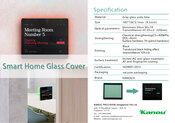 Touchscreen Cover Glass for Smart Home Panels