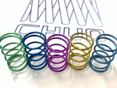 Colorful Springs Made of Titanium Alloy with Anodic Oxidation Coloring