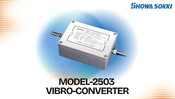 Vibration Signal Converter Model-2503 ｜ 4–20mA Output with AC Waveform for FFT & IoT