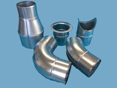 Duct fitting products (press-crimped joint)