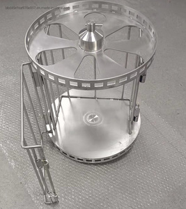 Rotating Metal Parts Cleaning Basket