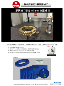 Gear/Highly precise/5-axis processing