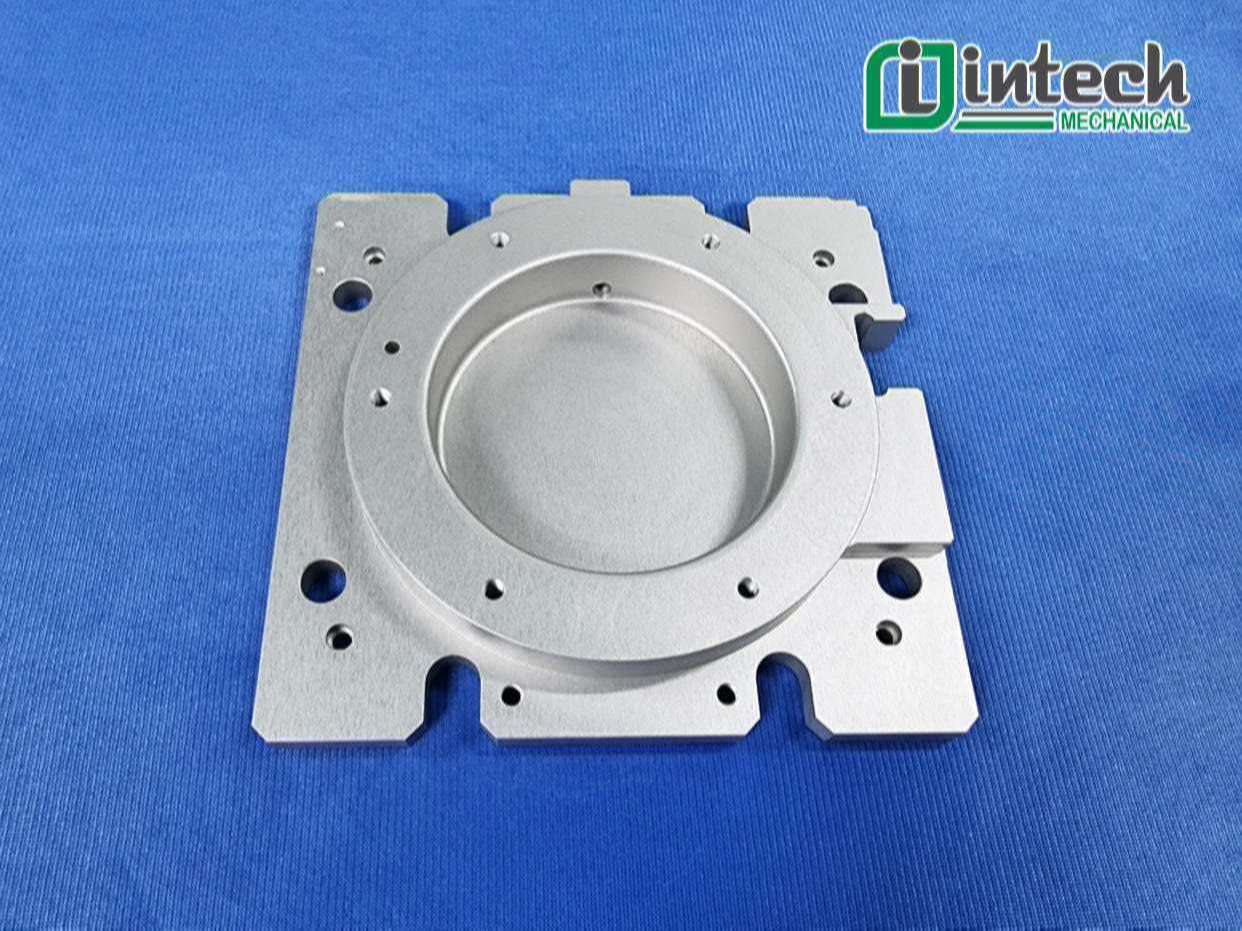 Products - machine parts - are CNC milled (mass produced) from monolithic aluminum material, with accuracy 0.02 anodized.